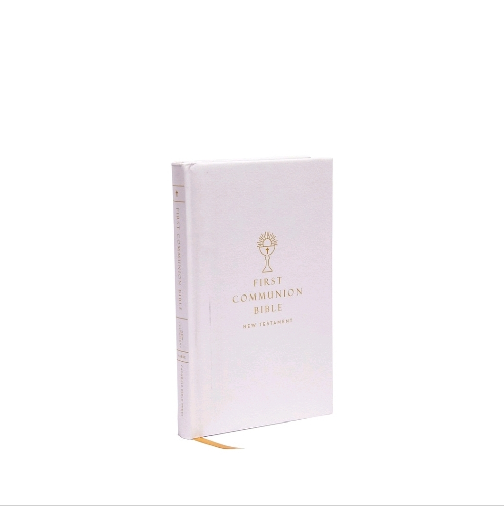 New American bible new catholic first communion, primera comunión